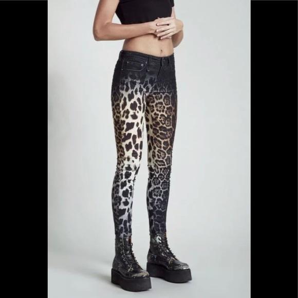 R13 Alison skinny leopard jeans. SIZE 26. BNWT - Picture 3 of 12